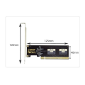 XHHDQES PCIe 4.0 X16 to 4 Ports NVMe-Compatible Expansion Card PCI-E Gen4/3 SlimSAS 8I SFF8654 Graphics Card Adapter. 