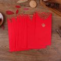 10pcs Hongbao Paper Printing Red Pocket Red Simple Style Chinese Red Envelopes Hard Chinese Traditional Pattern Money Bag Wedding. 