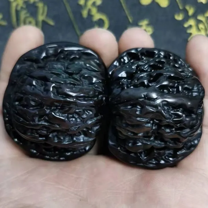 Domineering%20Personalized%20Stuffy%20Wang%20Yong%20Da%20Officer's%20Cap%20Four%20Buildings%20Floor%20Black%20Collection%20Walnuts%20Antique%20Jadified%20Hand%20Pieces%20Shaped%20-%20Image%205