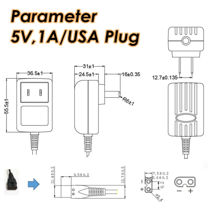 Codos%20Pet%20Clippers%20Charger%20Power%20Adapter%20For%20Trimmer%20Cp3300/6800/8000/8100/9200/9600/9700%20Plug%205v%201a%20100-240v%2050/60hz%20-%20Image%203