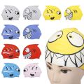 Hot Children's Swimming Cap Cartoon Fish Shape Silica Gel Silicon Waterproof Protect Ear Shark Shape Swim Pool Hat Kids Caps. 