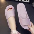 Genuine Leather Slippers Homes in indoor slipper summer open toe sandals men women elderly casual Slides shoes.
