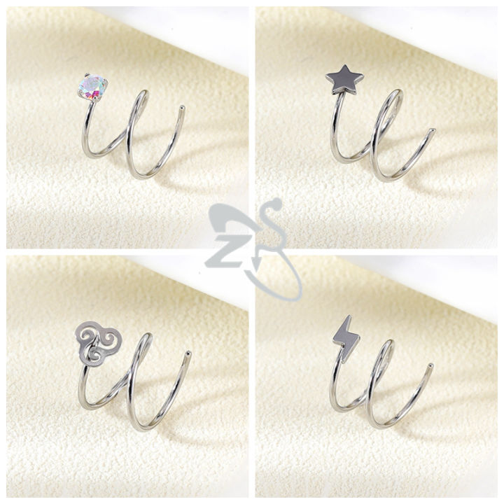 ZS%201%20PC%2020G%20Double%20Layers%20Stainless%20Steel%20Nose%20Ring%20Butterfly%20Star%20Nose%20Hoop%20Rings%20Ear%20Cartilage%20Tragus%20Helix%20Piercings%20Jewelry%20-%20Image%203