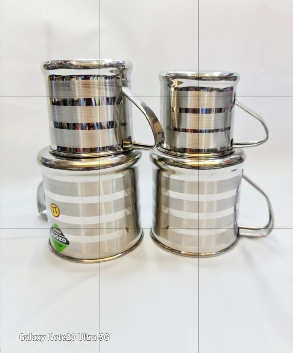 4Pcs%20Drinking%20Mug%20Eco-friendly%20Handle%20Design%20Stainless%20Steel%20Water%20Tea%20Storage%20Non%20Magnetic%20Pure%20Stainless%20Steel%20Glass/mugs%20-%20Image%202