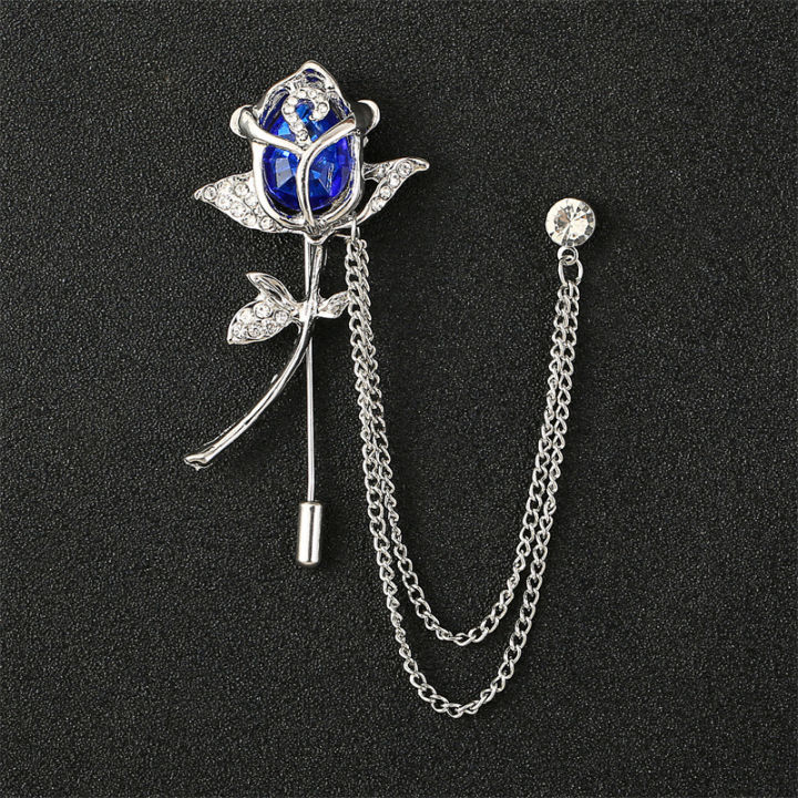 Metal%20Rhinestone%20Rose%20Flower%20Brooch%20Lapel%20Pin%20For%20Men%20&%20Women%20-%20Image%202