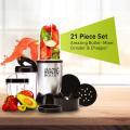 Amazing Bullet Juicer Blender Mixer Food Processor 21 Pcs Set - Silver and Black.. 