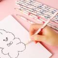 Pretty 10Pcs Graphite Pencil Set Korean Kawaii Stationery Pencils for Children School Writing Drawing Art Supplies. 
