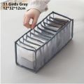 Household Underwear Bra Socks Storage Net Box Multi Lattice Separation Storage.