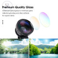 Vocoal Phone Camera Lens Smartphone Mobile Phone Lenses Cell Phone Lens Wide Angle Micro Camera 2 IN 1 Clip Lens Professional Universal Clip Phone Lens for iPhone Huawei Xiaomi Samsung Other Smartphones. 