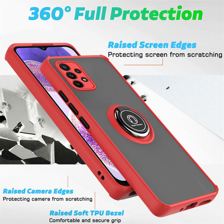 %E3%80%90Value%20Bundle%E3%80%91%20For%20Galaxy%20A73%205G%20anti%20knock%20armor%20cover%20translucent%20matte%20hard%20case%20back%20cover%20case%20exrra%20protection%20-%20Image%202