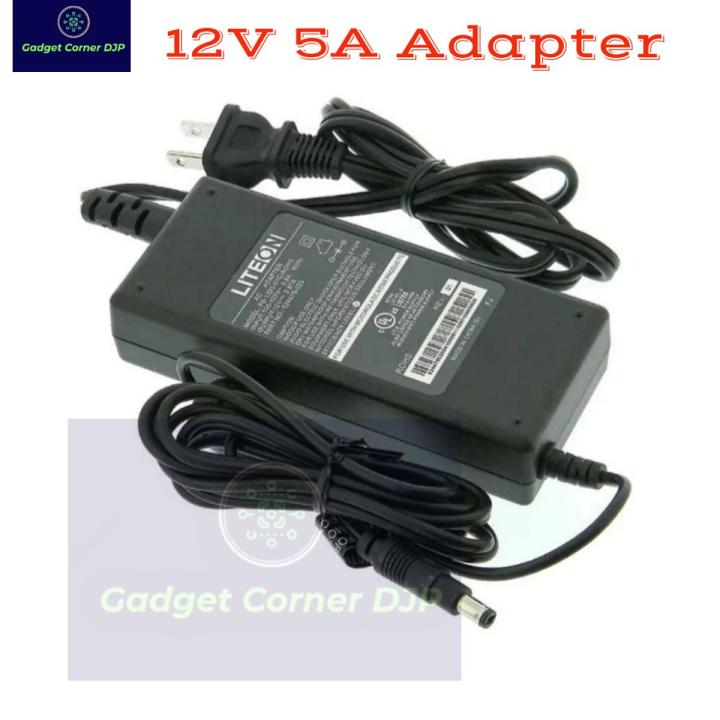 Liteon 12V 5A High Quality Power Supply Adapter For LCD LED OLED TV Monitor, LED Lighting, Audio Amplifier, Charger, Networking Module & Others Electronics Devise