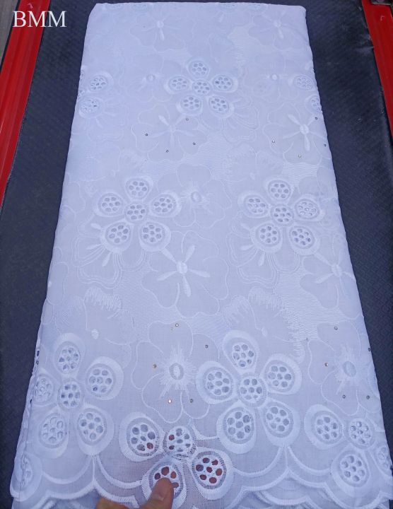 white%20lace%20fabric%205%20yards%20nigerian%20lace%20fabric%20tissu%20dentelle%20african%20corde%20lace%20guipure%20lace%20high%20quality%20-%20Image%202