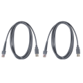 NXFDSIOZ 2 x USB A Male to RJ45 Cable 7Ft 2M Barcode Scanner LS4278 LS2208 2208AP. 