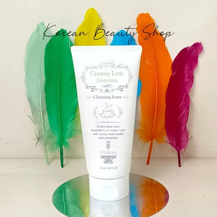 Missha Creamy Latte Green tea Cleansing Foam - 172ml