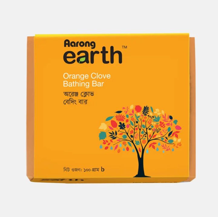 Aarong Earth Orange Clove Bathing Bar  100 gm