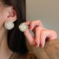 Fashion Iron Alloy Rhinestone Decor Geometric Stud Earrings For Women For Daily Decoration.