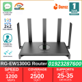 Ruijie RG-EW1300G AC1300 Mbps Gigabit Dual-Band Mesh Wi-Fi 5 Router.