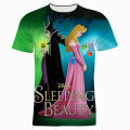 Disney T-Shirts Sleeping Beauty Cartoon Anime Maleficent 3D Print Streetwear Men Women Fashion Oversized T Shirt Kids Tees Tops. 