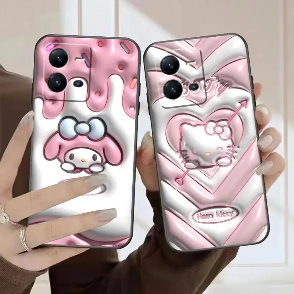 Anime Hello K-kitty K-Kuromi Phone Funda Case For VIVO X90 X80 X70
