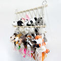 GC Stuffed Animal Storage Hammock 2-layer Wood Plush Toys Holder Hanging Toy Organizer For Nursery Play Room Bedroom. 