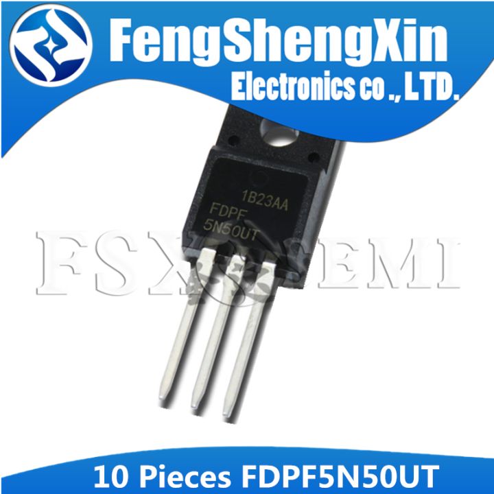 10pcs%20FDPF5N50UT%20TO-220F%20FDPF5N50%20TO-220%205N50%205N50UT%20500V%205A%20FDPF5N50T%20FDPF5N50FT%20N-Channel%20MOSFET,%20FRFET%20-%20Image%202
