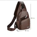Men's Crossbody Bags Men's USB Chest Bag Designer Messenger bag Leather Shoulder Bags Diagonal Package 2023 new Back Pack Travel.