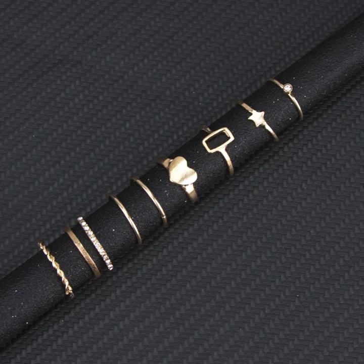 8%20Pcs%20Trendy%20Round%20Finger%20Rings%20Set%20for%20Women%20-%20Finger%20Rings%20for%20Women%20-%20Finger%20Rings%20Set%20for%20Girls/%20Couple%20Rings%20Latest%20-%20Image%205