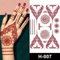 Red Lace Tattoo Sexy Maroon Tattoo Stickers Waterproof Temporary Tattoos Finger Hand Tattoo For Women. 
