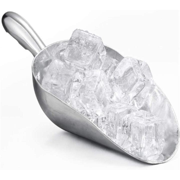 1pc Stainless Steel Aluminum Ice Scoop Multipurpose Use For Rice Grain Flour Grain Commercial Home Living Kitchen Tools Senduk Ais Penyodok Ais