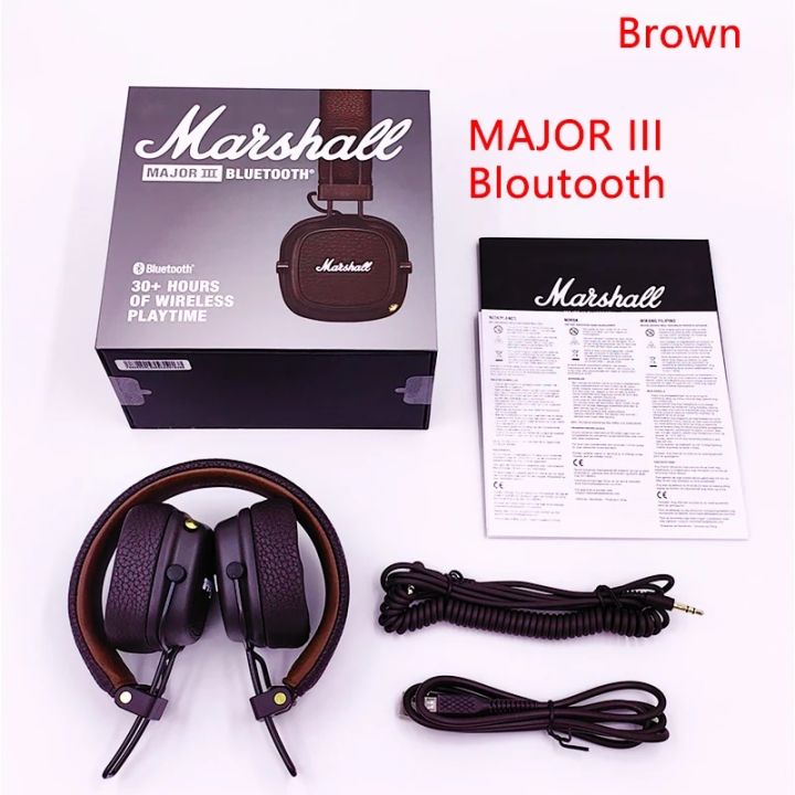 Marshall%20Major%20III%203%20Wireless/Wired%20Headphones%20with%20Mic%20Deep%20Bass%20Gaming%20Earphones%20Folding%20Sports%20Rock%20Music%20Bluetooth%20Headset%20-%20Image%207