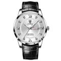 POEDAGAR Men Watch Fashion High Quality Leather Watches Waterproof Luminous Week Date Top Brand Luxury Quartz Man Wristwatch.