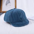 [ New ] Short-Brimmed Hat Men's Summer Retro Drawstring Baseball Cap American Soft Top Washed Distressed Tooling Short Brim Peaked Cap. 