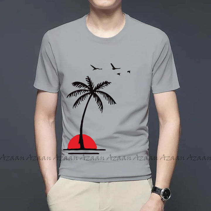 Stylish T-shirt Comfortable - New Contrast Sun Design Digital printed T-shirt/ Tshirt For Men/ T-shirt For Men Women