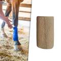 Tape 4 inch Wide Breathable Self Adherent Wrap for Cats Sports Leg Khaki. 