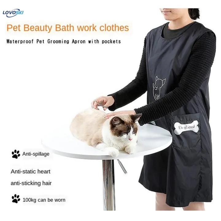 3x%20Pet%20Grooming%20Apron%20Lovely%20Pet%20Salon%20Workwear%20Smock%20for%20Women%20Men%20Size_M%20-%20Image%207