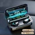 F9-5.1 TWS V5.0 Waterproof 9D Stereo True Wireless Earbuds. 