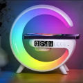 G63 Bluetooth Speaker Colorful Lights Clock Wireless Charging Multifunctional Bluetooth Speaker Colorful Atmosphere Alarm Clock - G63SP. 