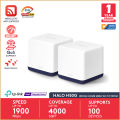 Mercusys Halo H50G AC1900 Whole Home Gigabit Mesh Wi-Fi System.