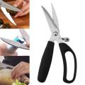 Fish/Chicken Cutting Scissor - Black. 