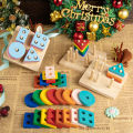 TYRY.HU Silicone Geometric Imposition Building Block Baby Wooden Toys Soft Block Educational Montessori Toys Stacking Block. 