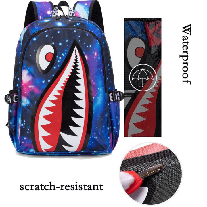 Fashion%20Trend%20Anime%20Backpack%20Men%20Students%20Schoolbag%20Spider%20Sharks%20Print%20Simple%20Personality%20Junior%20Bagpacks%20Laptop%20Bag%20Rucksack%20-%20Image%203