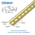 DIN Rail NS35/7.5 Steel/Aluminum Thickness 1mm/1.5mm NS 35-S/relaxAL Mounting Terminal Block Installation Electrical Cabinet C45.