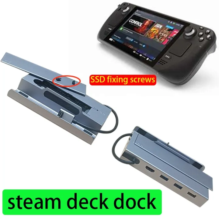 OLJ%207%20in%201%20type%20c%20hub%20nvme%20dock%20hd%20HDMI%204k%2060hz%20ssd%20Docking%20station%20100w%20pd%20charging%20RJ45%201000M%20for%20steam%20deck%20dock%20jsaux%20ayaneo%20-%20Image%202