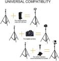 7 Feet Big Tripod Stand for Phone and Camera Adjustable Aluminium Alloy Big Tripod Stand Holder, Photo/Video Shoot, TIK Tok/YouTube Videos with Mobile Clip Holder Bracket. 