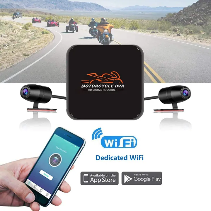 VSYSTO%20Motorcycle%20Camera%20Dual%201080p%20Motorbike%20Dash%20Cam%20Wifi%20Video%20Recorder%20Night%20Vision%20,Loop%20Recording%20G%20sensor%20-%20Image%202