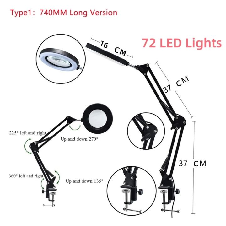 72%20LED%2010X%20NEW%20Illuminated%20Magnifier%20USB%203%20Colors%20LED%20Magnifying%20Glass%20for%20Soldering%20Iron%20Repair/Table%20Lamp/Skincare%20Beauty%20Tool%20-%20Image%205