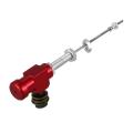 Motorcycle Hydraulic Clutch Master Cylinder Rod Brake Pump M10x1.25mm Aluminum red. 