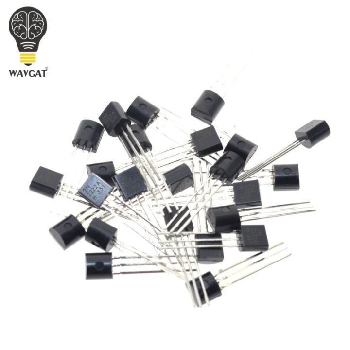 100 Pezzi Transistor 2N2222A NPN - Triodo Di Commutazione Lineare TO-92 0,6A 30V