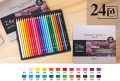 DELI 24 Color Nontoxic Oil Color Pencils Oily Painting Art Drawing Pencil. 