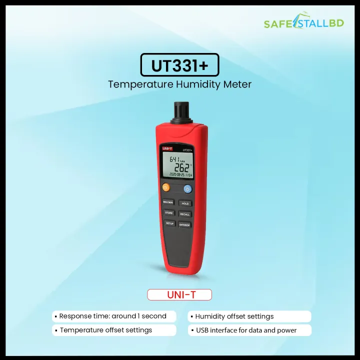UNI-T UT331+ Temperature Humidity Meter | Daraz.com.bd